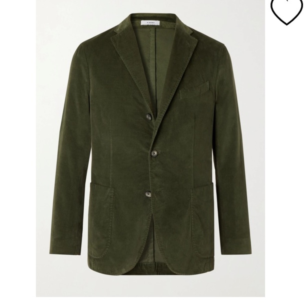 Boglioli Kei Slim- Fit Micro Cord Unstructured Blazer